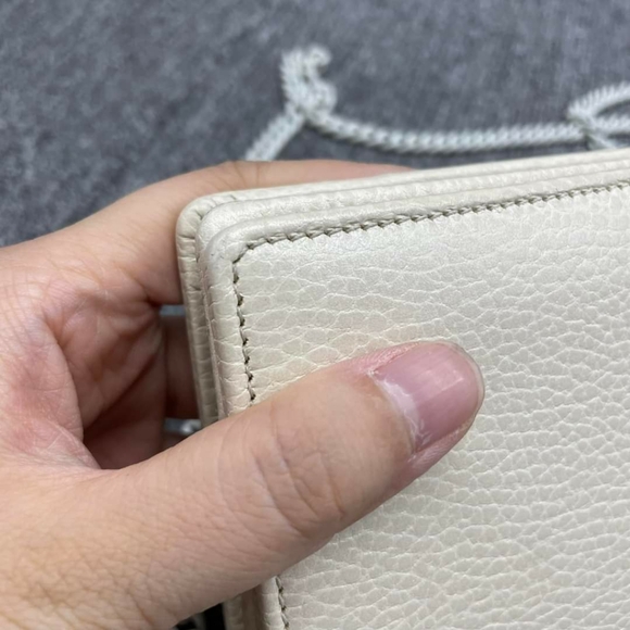 100% Authentic GUCCI Soho Wallet on Chain Leather Shoulder Bag - Picture 9 of 14